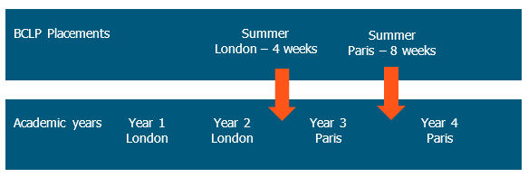 Placements compared to years