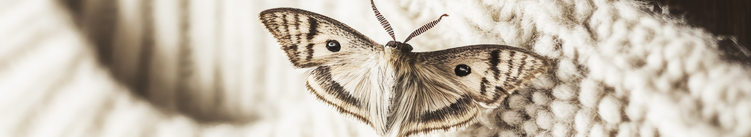 A moth on fabric